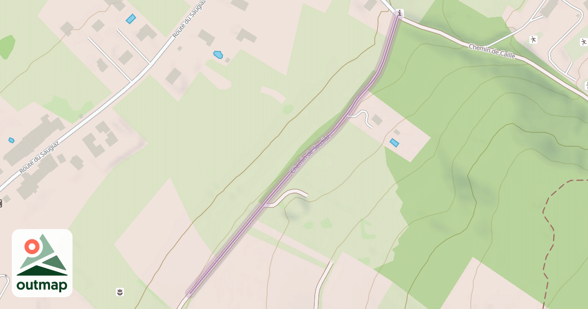Map of Chemin de Sausiaz
