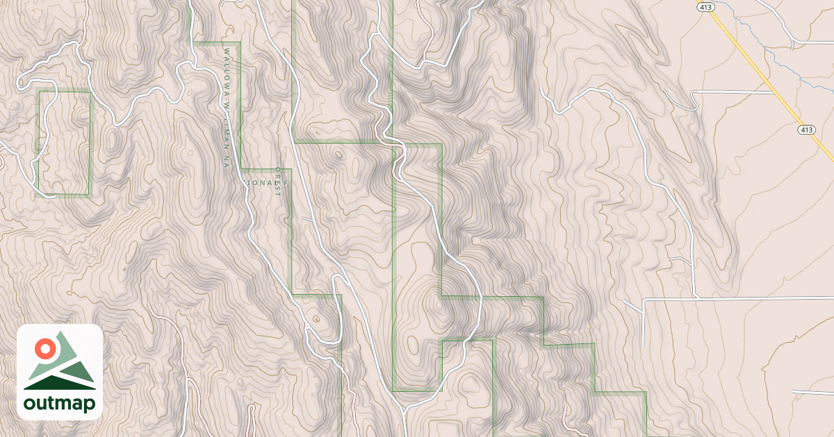 Map of USFS National Forest System Roads {92D35D92-F277-4B75-88EC-9D7A355B4484}