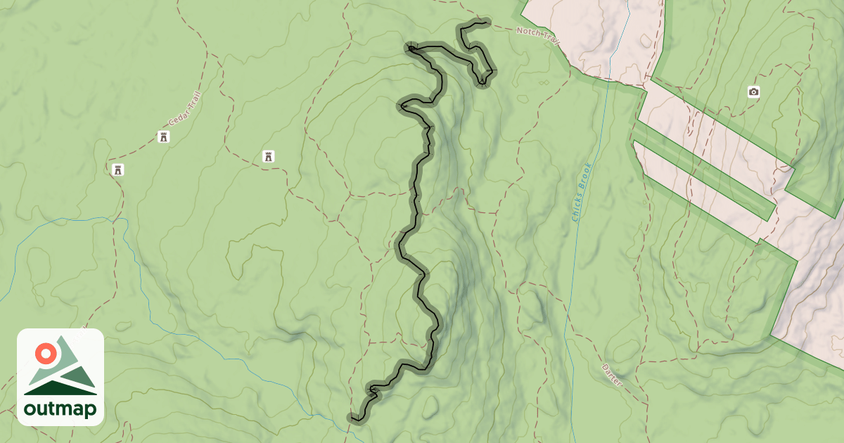 Map of Ridge Trail