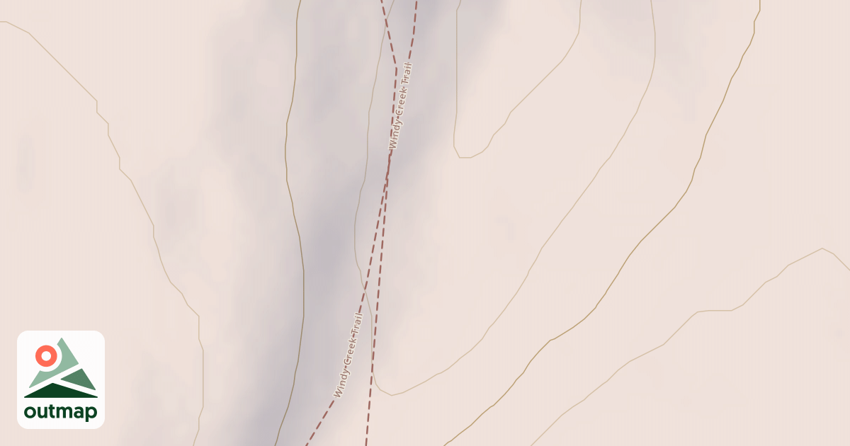 Map of Windy Creek Subsistence Ohv Trail