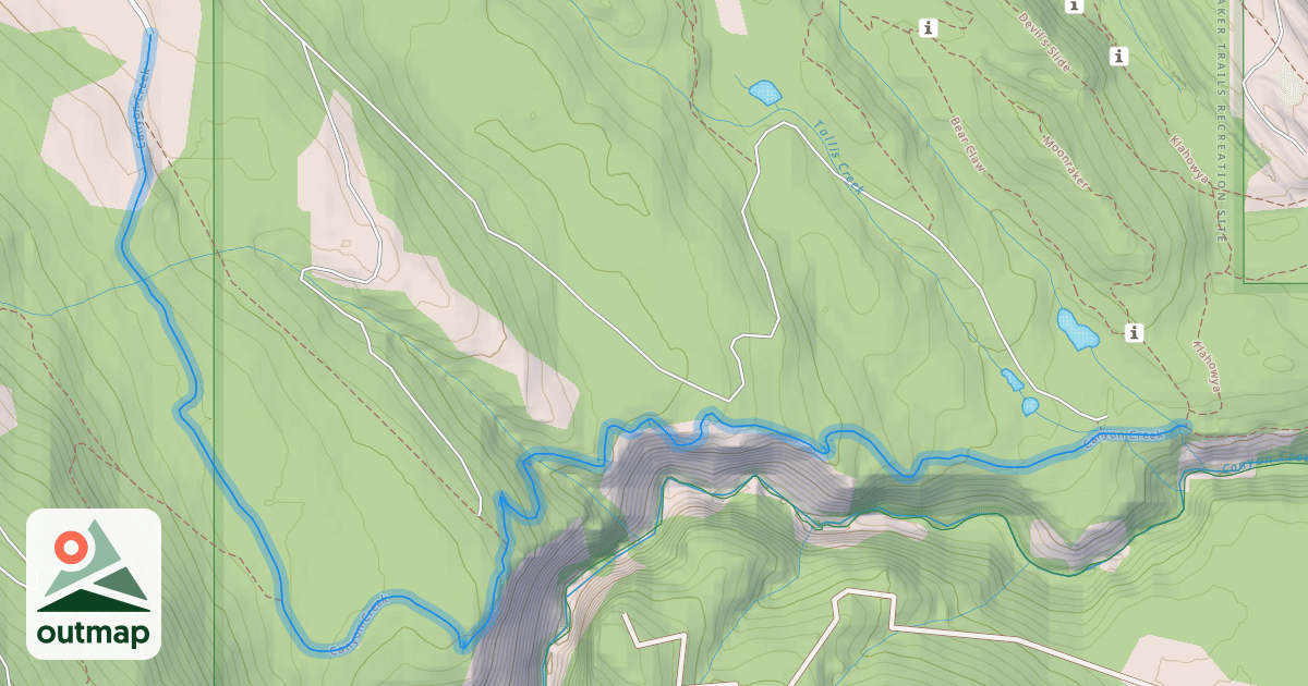Map of Canyon Creek