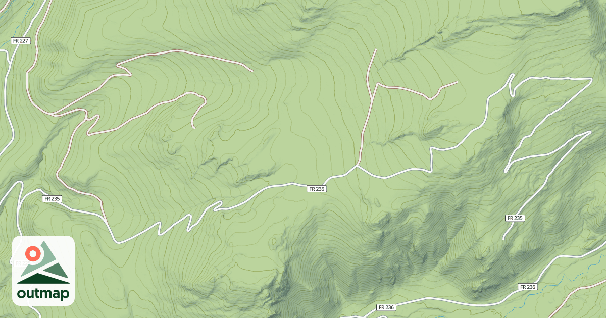 Map of LITTLE CREEK ROAD