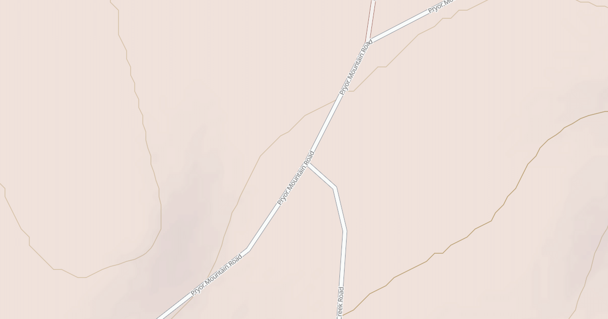 Map preview of PRYOR MOUNTAIN ROAD