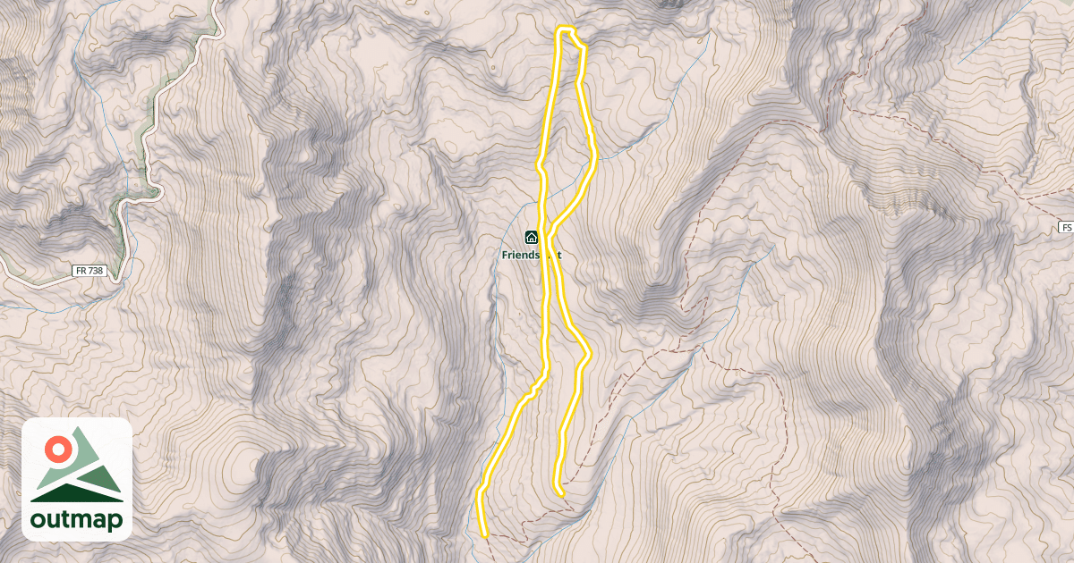 Map of Brush Creek Ski