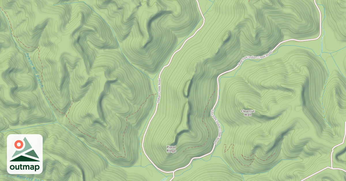 Map of LEATHERWOOD FORK
