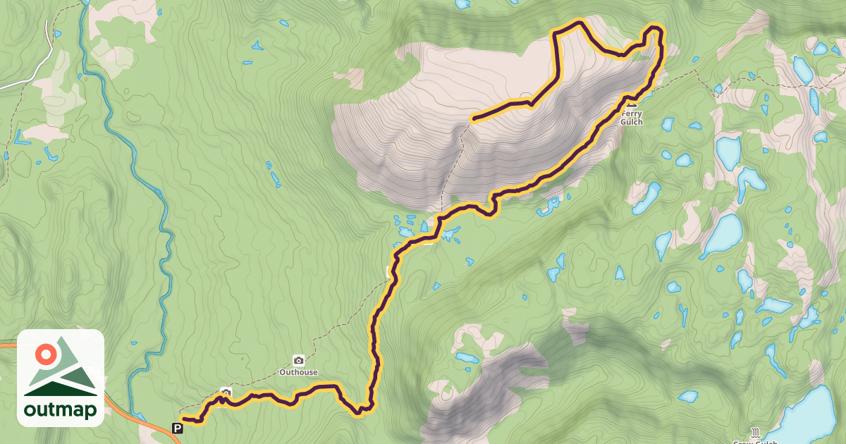 Map of Gros Morne Mountain Trail