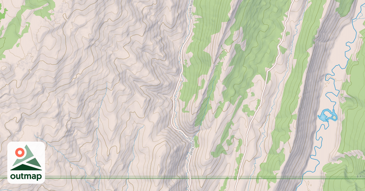 Map of DRY FORK