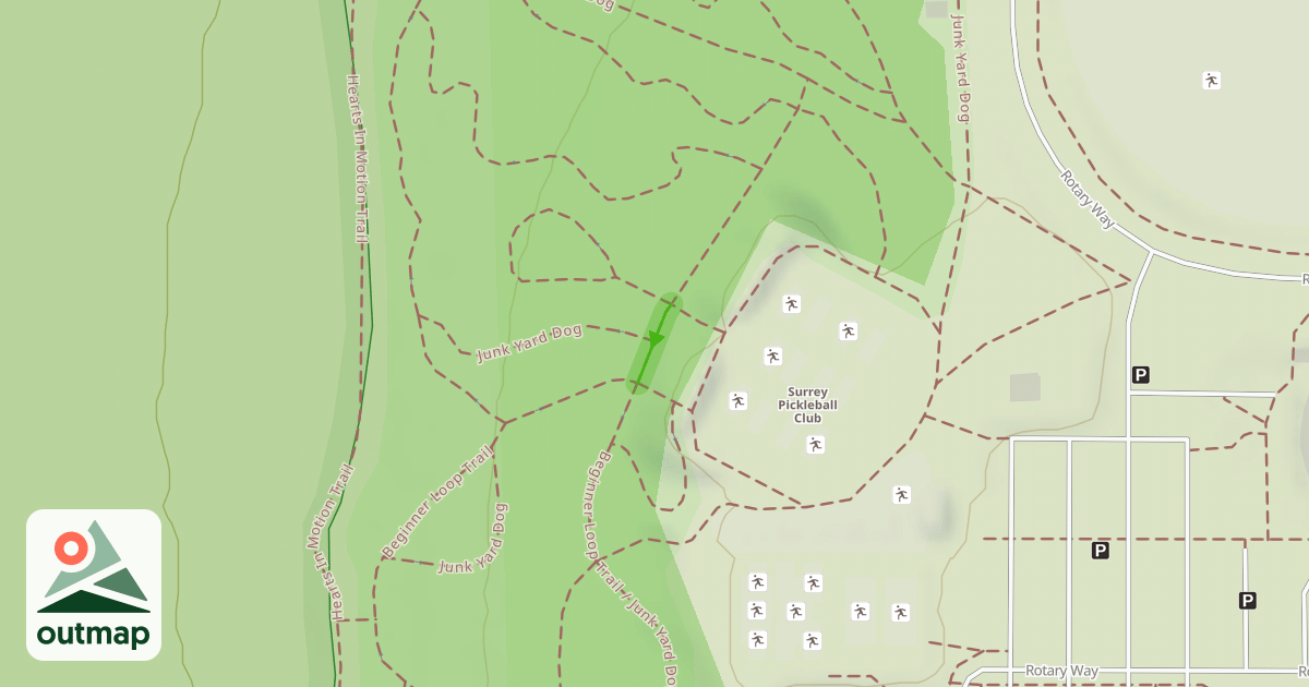 Map of Beginner Loop Trail