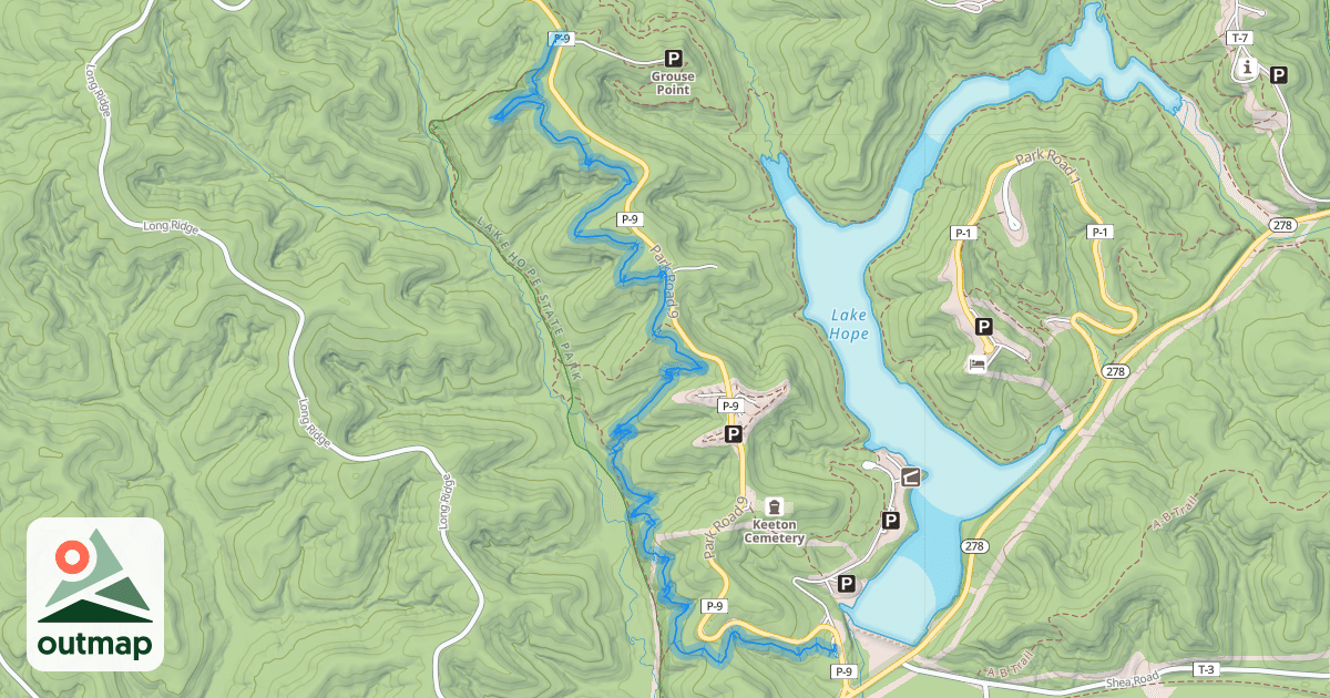 Map of Sidewinder Trail