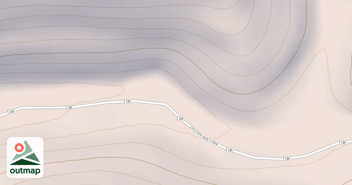 Map of DRY FORK DISPERSED S