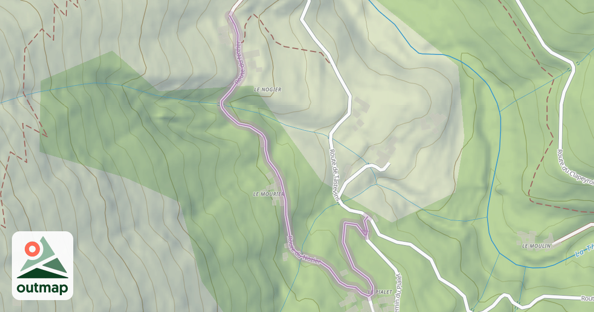 Map of Route du Nozier