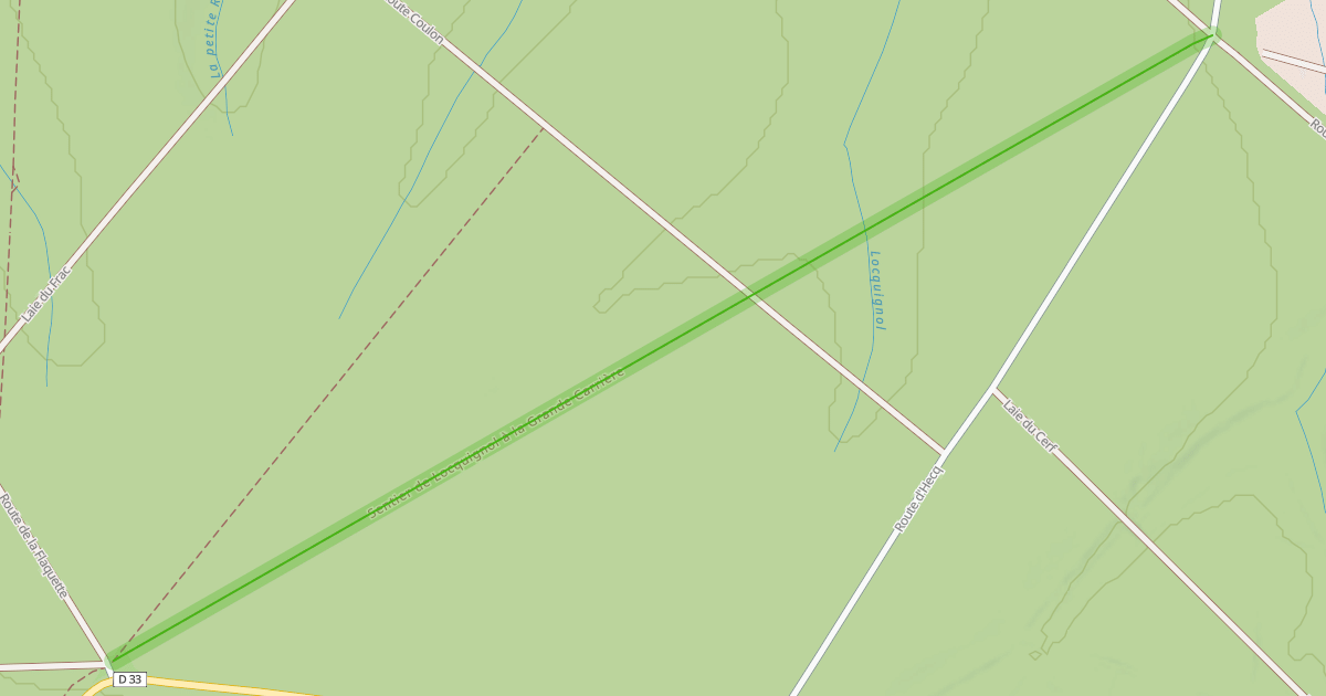 Map preview of Sentier de Locquignol à la Grande Carrière