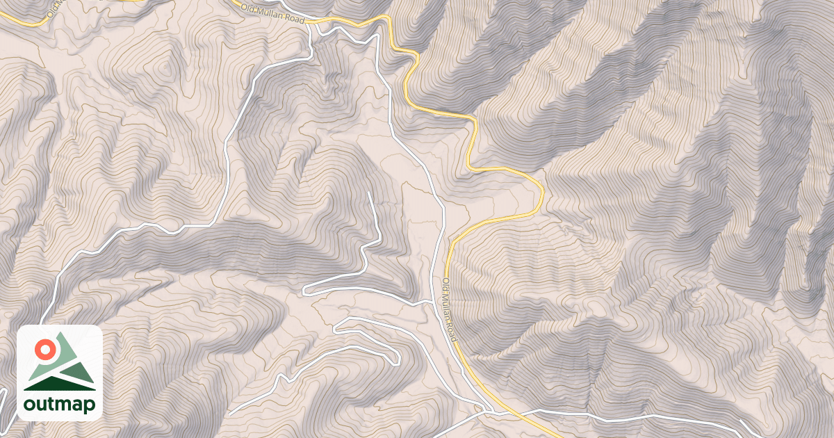 Map of MULLAN ROAD