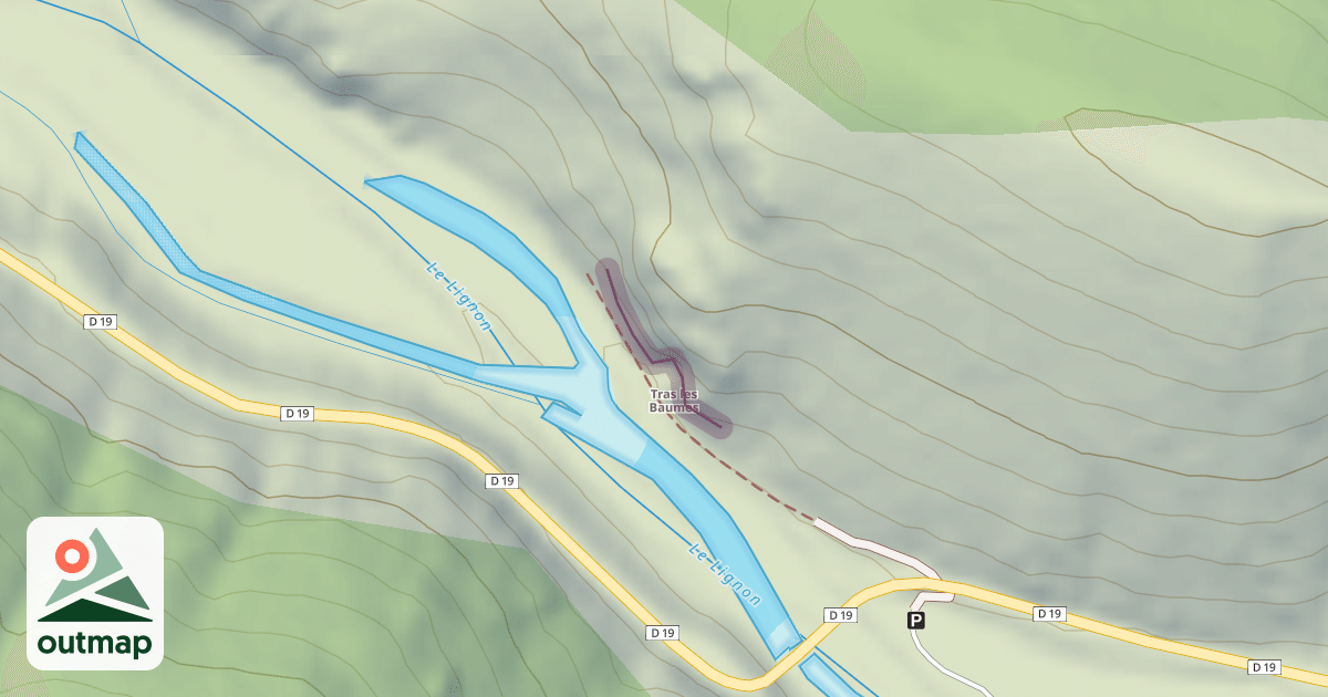 Map of Tras les Baumes