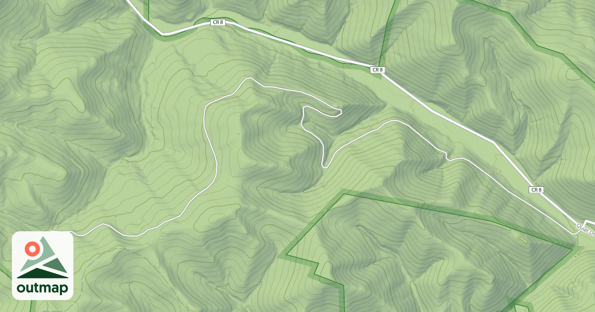 Map of LEFT FORK CLOVER RUN