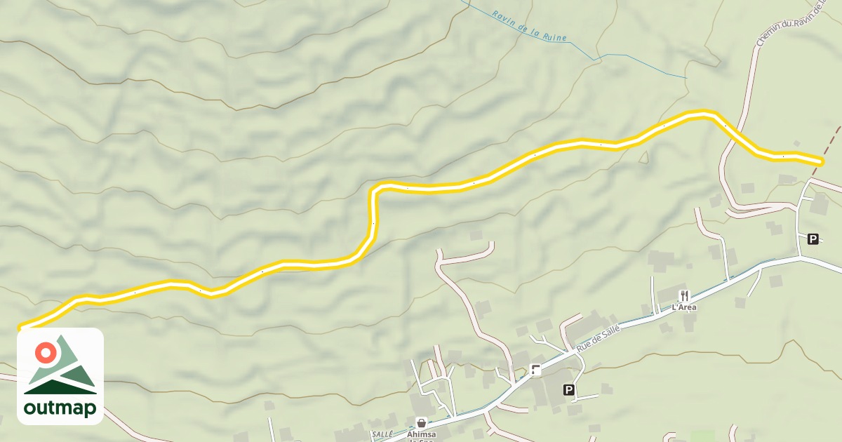 Map of Les Clapières - Fortville / Champ Bellet