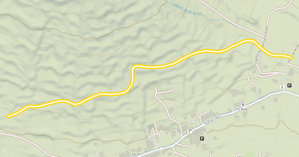 Map preview of Les Clapières - Fortville / Champ Bellet