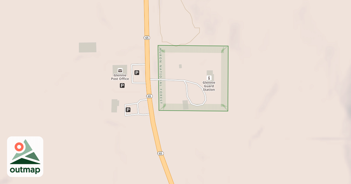 Map of GLENNIE GRD STA