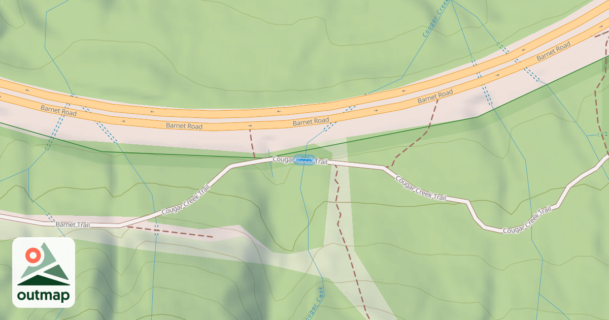 Map of Cougar Creek Trail