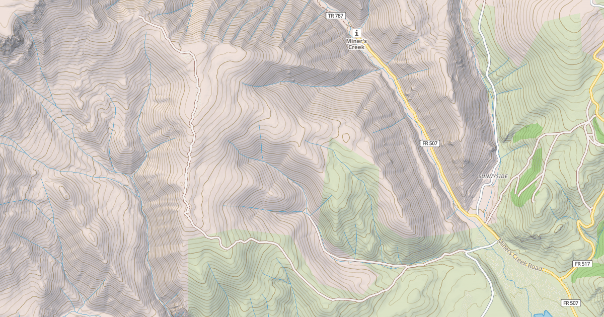 Map preview of SAWMILL GULCH