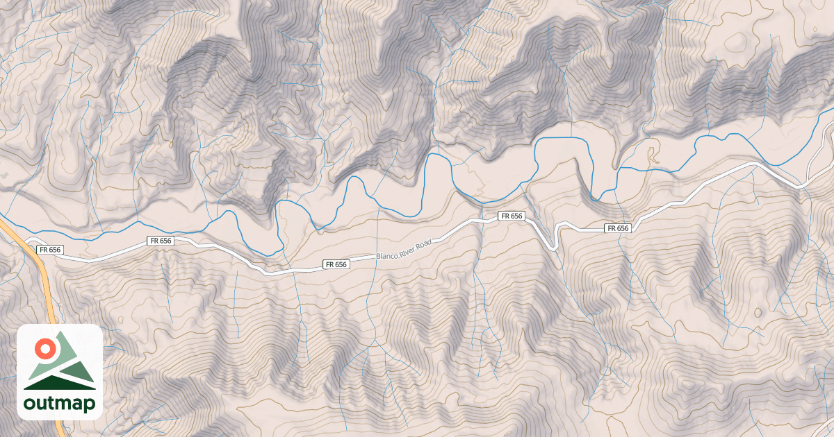 Map of BLANCO RIVER