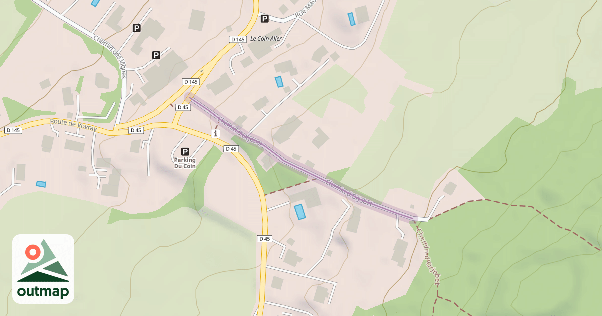 Map of Chemin d'Orjobet