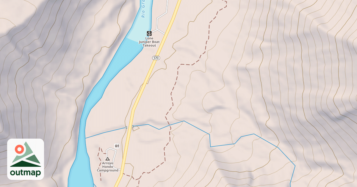 Map of La Senda Del Medio Trail