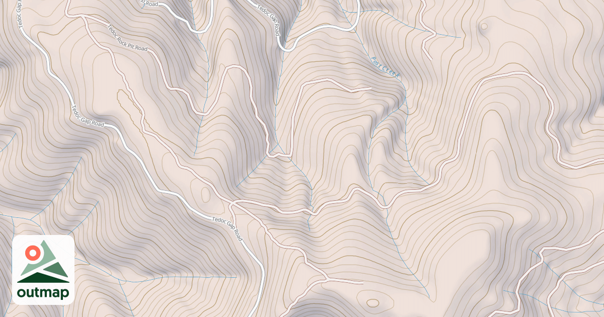 Map of Rat Trap Ridge