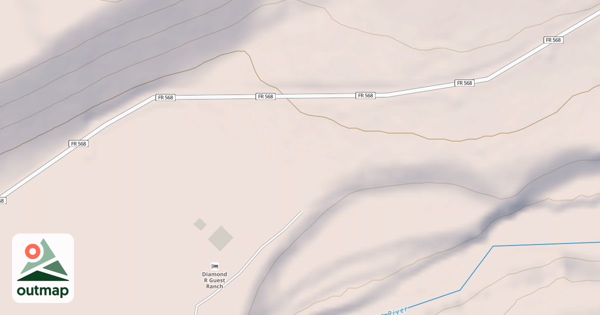 Map of DIAMOND R GAGING STATION