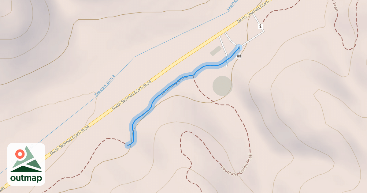 Map of Seamans Gulch