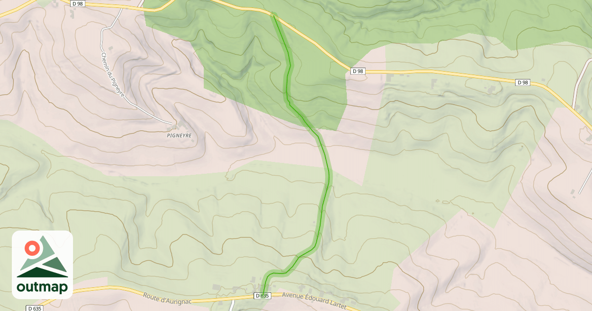 Map of Paguère de Ruère