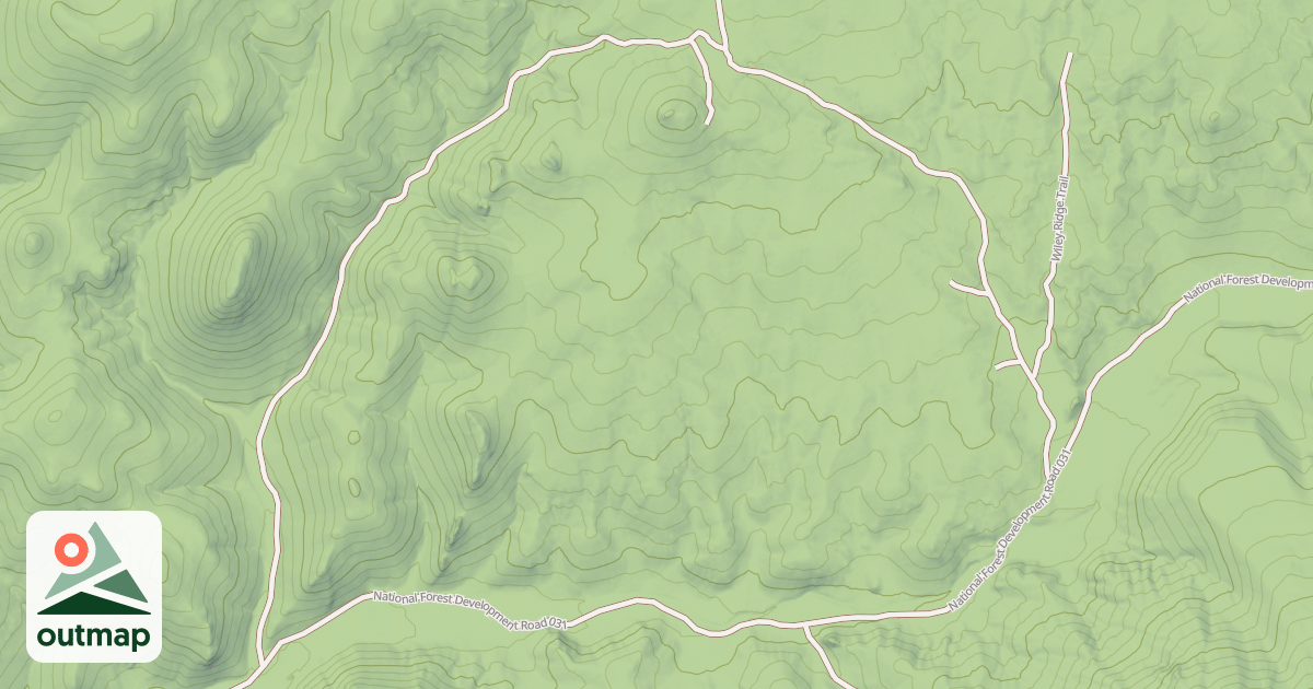 Map of NYE CANYON LONG LOOP