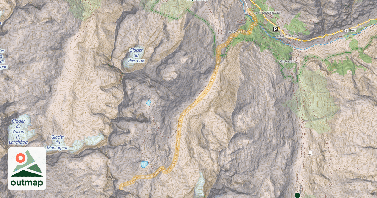 Map of Col de la Mariande — Le Clot d'en Bas
