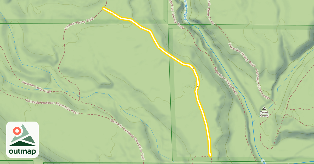 Map of Cascade Bridge Connector