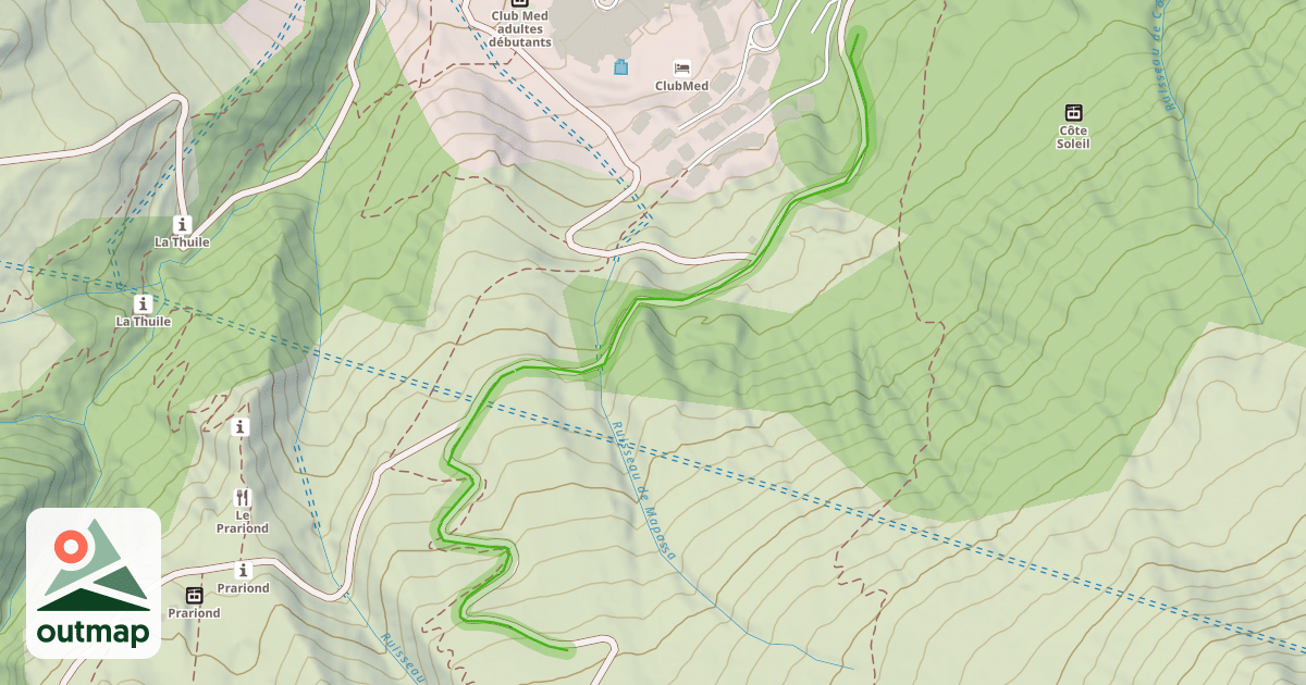 Map of Chemin des Pirates