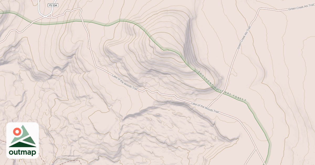 Map of B SNOWMOBILE TRAIL