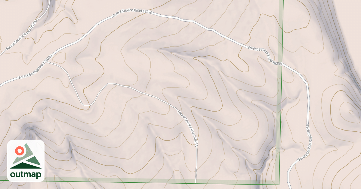 Map of SOUTHWEST SPUR
