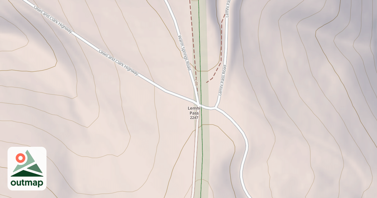 Map of Warm Springs-Agency Loop Wt