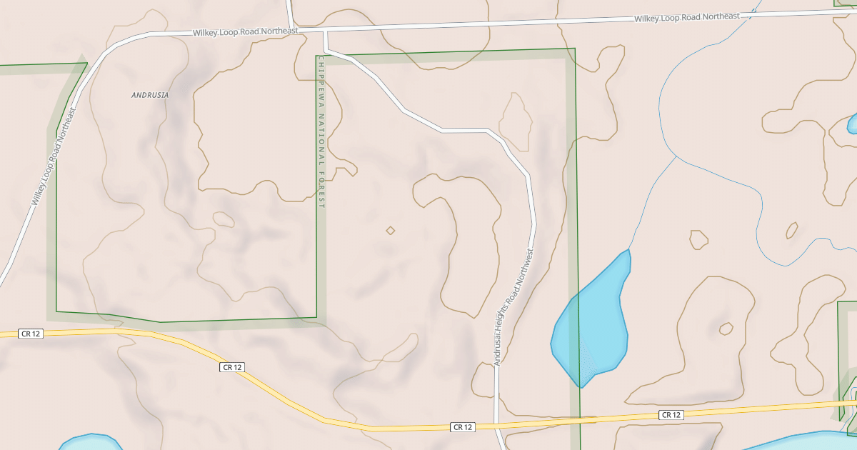 Map preview of WILKEY LOOP ROAD SPUR A