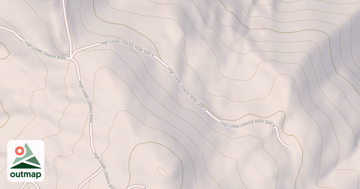Map of HIGH GLADE SPUR A
