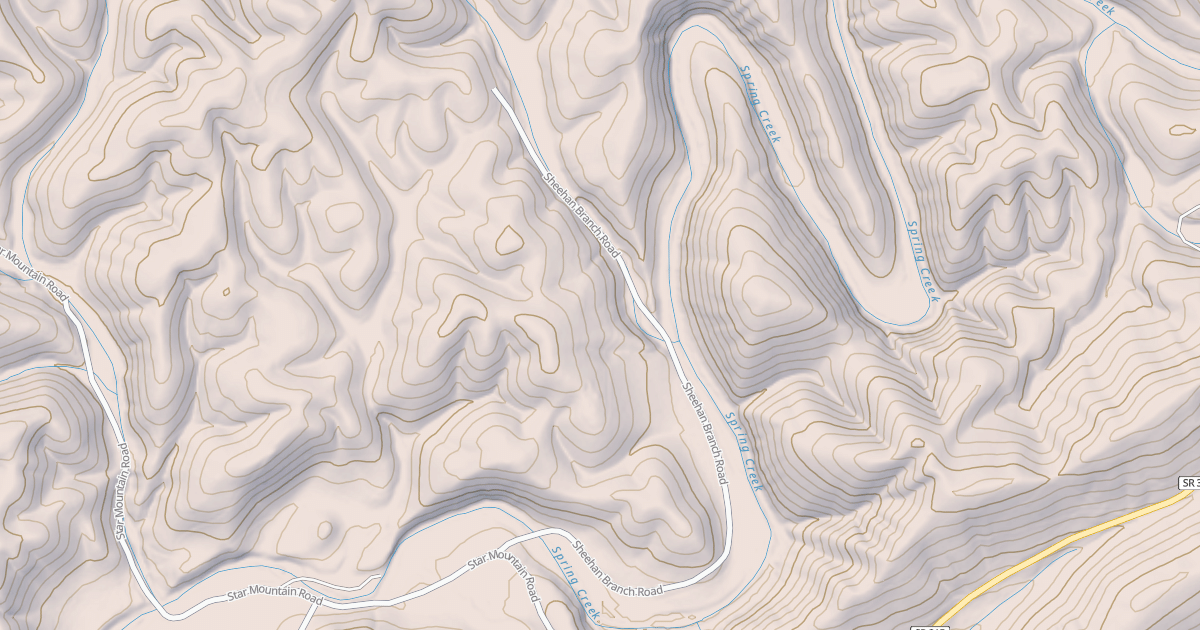 Map preview of SPRING CR.SHEEHAN BR.