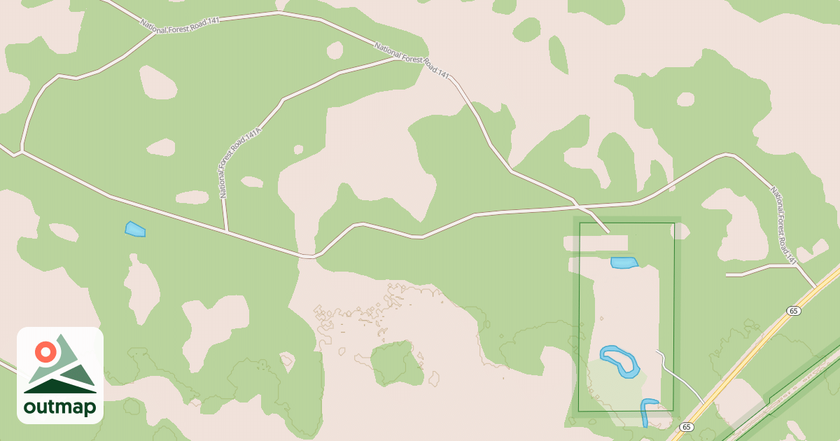 Map of ROCK POND