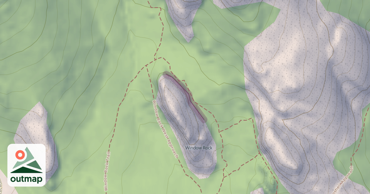 Map of Window Rock - East