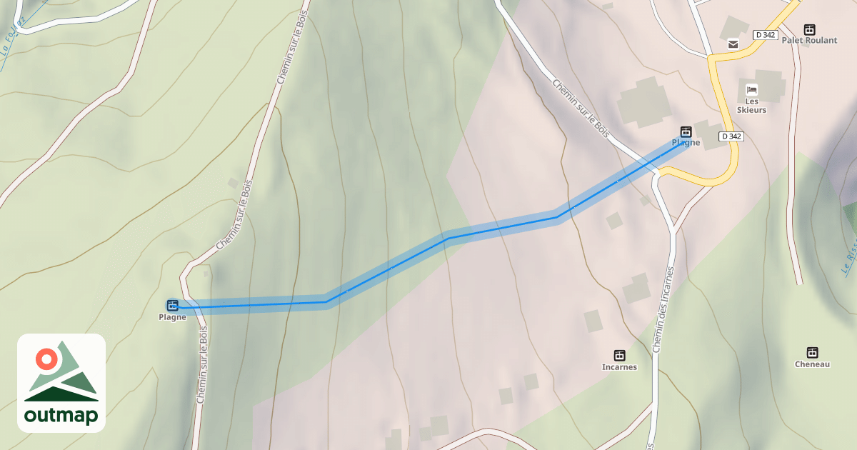 Map of La Plagne
