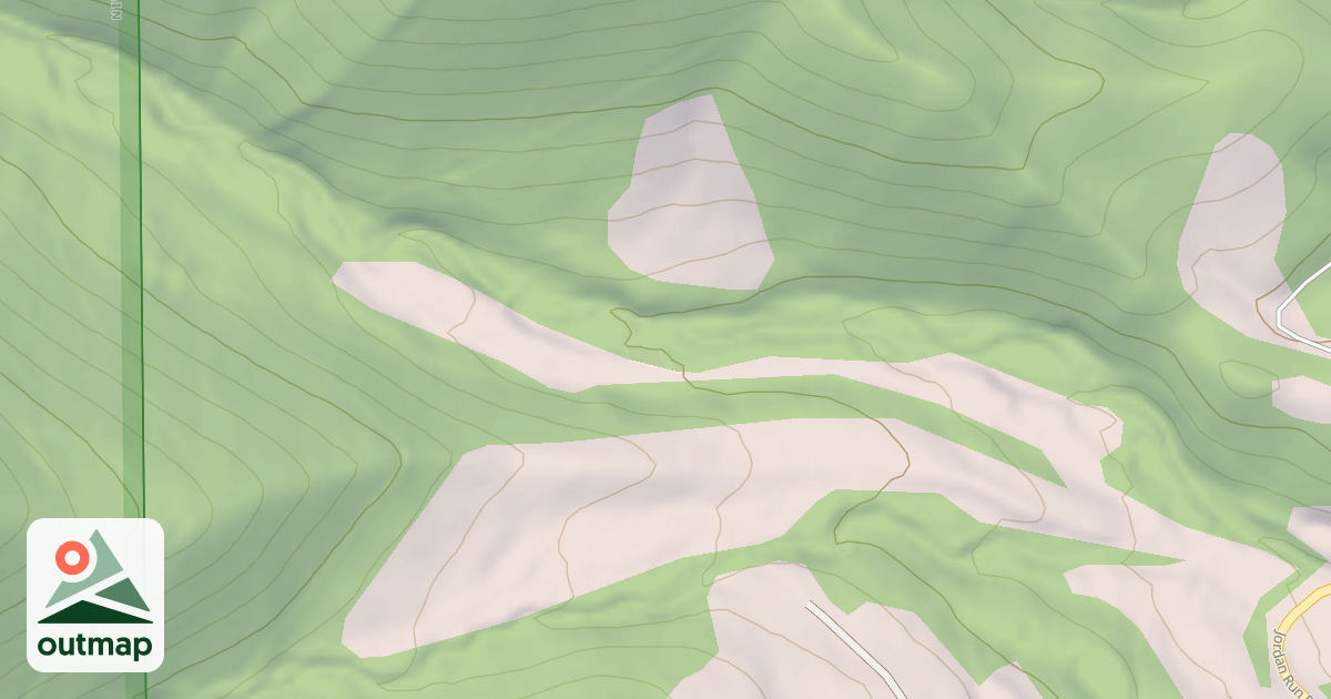 Map of JORDAN RUN LEFT