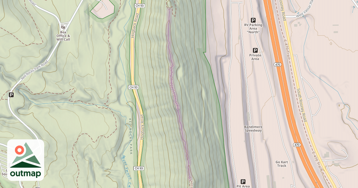 Map of Dakota Ridge South Trail