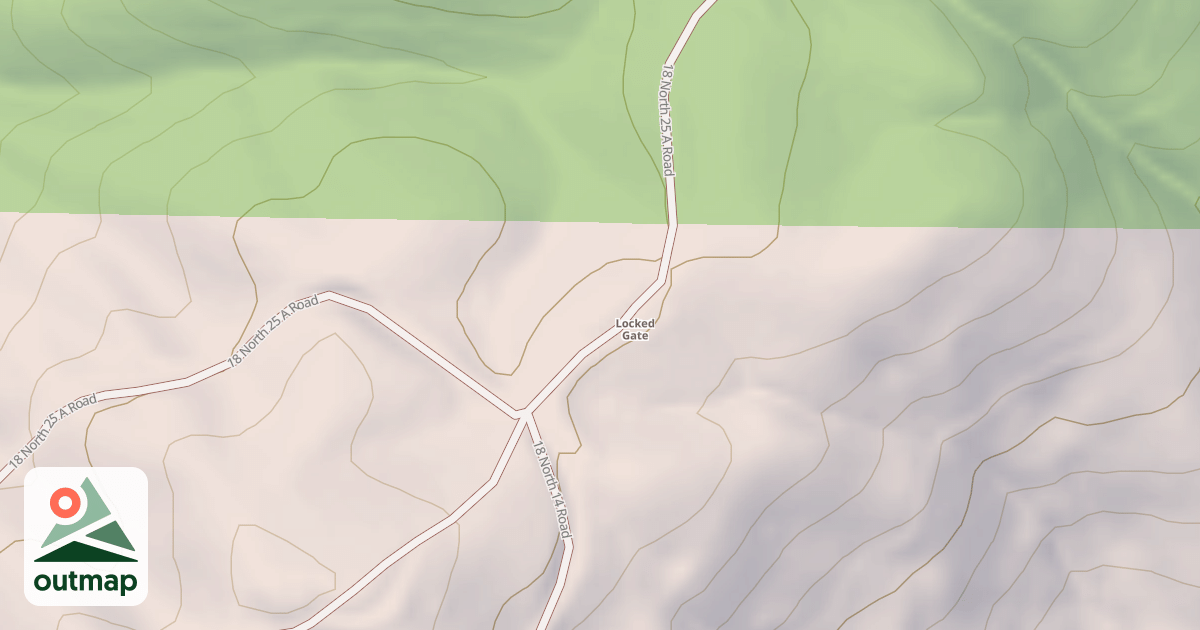 Map of LOG RIDGE SPUR A