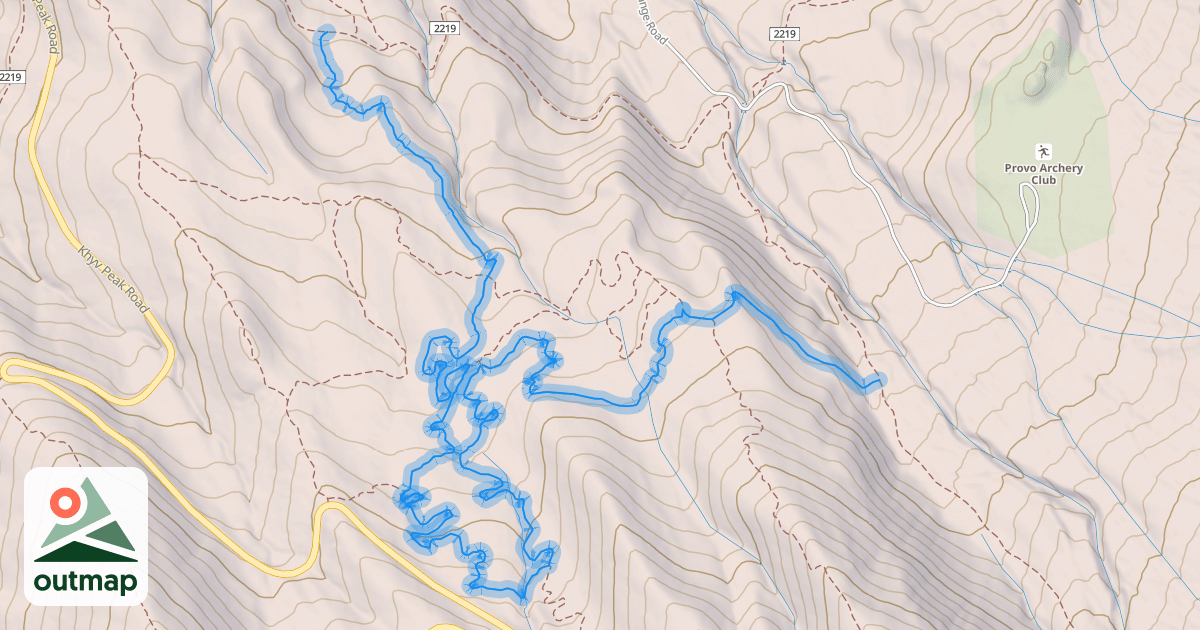 Map of Lacey's Loops Trail