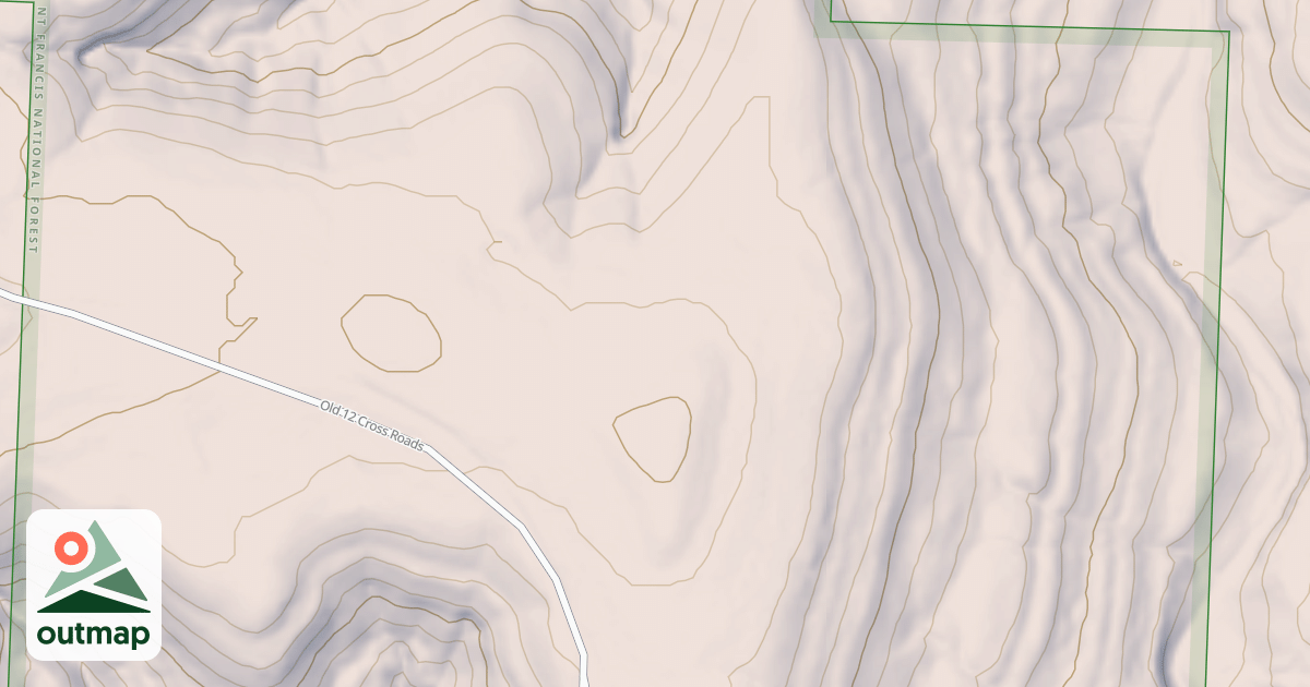 Map of USFS Motor Vehicle Use Map Roads {BC7AC845-6918-4513-9C89-26AA23D93B73}