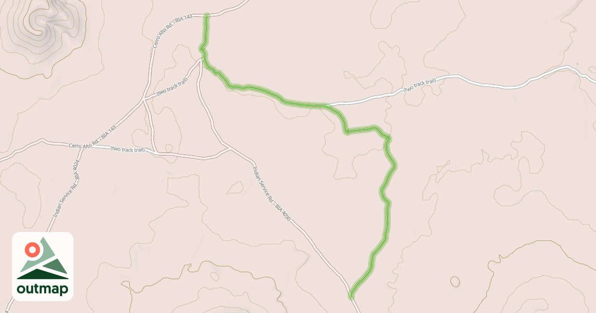 Map of Indian Sevice Rd. - BIA 313